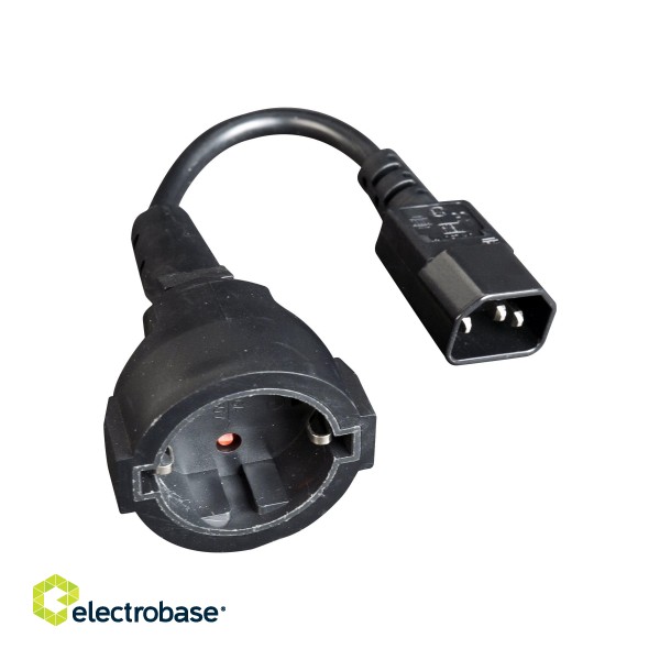 Cablexpert | Power adapter cord | PC-SFC14M-01 | 0.15 m image 5