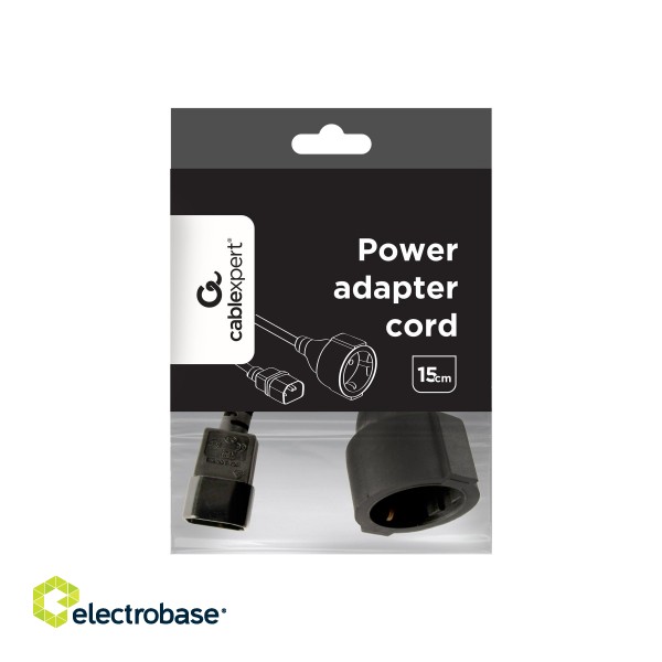 Cablexpert | Power adapter cord | PC-SFC14M-01 | 0.15 m image 7