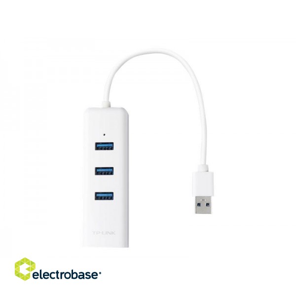 TP-LINK | USB 3.0 3-Port Hub & Gigabit Ethernet Adapter 2 in 1 USB Adapter | UE330 paveikslėlis 4