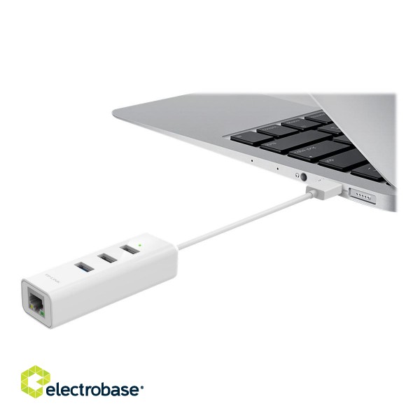 TP-LINK | USB 3.0 3-Port Hub & Gigabit Ethernet Adapter 2 in 1 USB Adapter | UE330 paveikslėlis 10