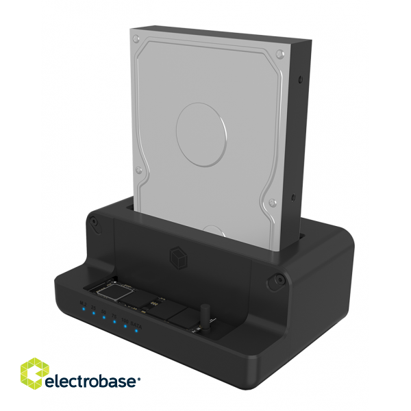 Raidsonic | Icy Box | IB-2914MSCL-C31 Docking and cloning station for M.2 NVMe SSD & 2.5''/3.5'' SATA SSD/HDD image 4