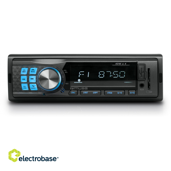 Muse | M-195 | 4 x 40 W | Car Radio with Bluetooth image 1