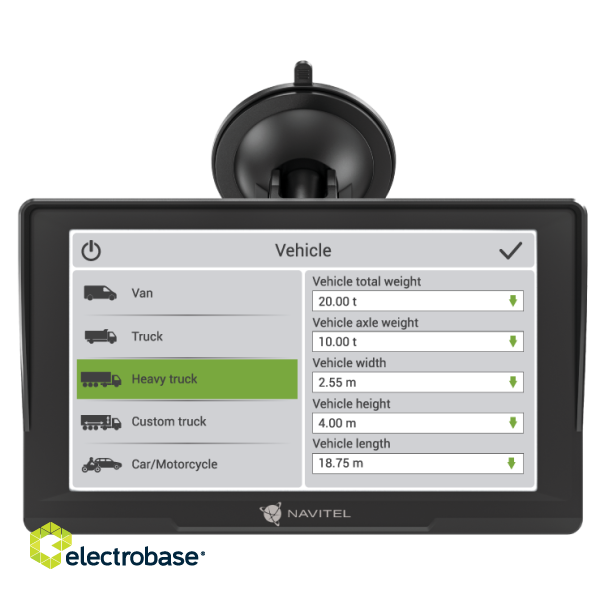 Navitel | GPS Navigator | E777 TRUCK | 800 × 480 | GPS (satellite) | Maps included image 3