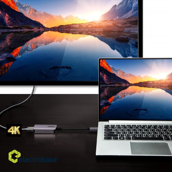 Aten | HDMI Female | USB-C Male | USB-C to HDMI 4K Adapter image 4