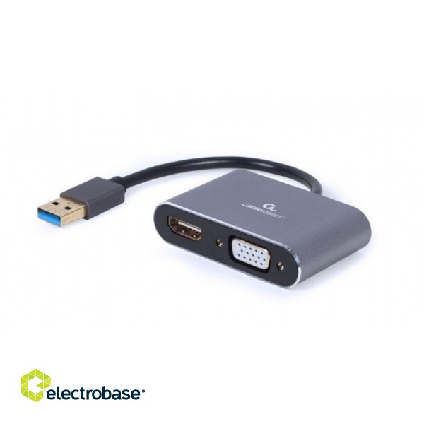 Cablexpert | USB display adapter | A-USB3-HDMIVGA-01 | USB 3.0 Type-A | 0.15 m image 1