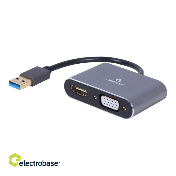 Cablexpert | USB display adapter | A-USB3-HDMIVGA-01 | USB 3.0 Type-A | 0.15 m image 2