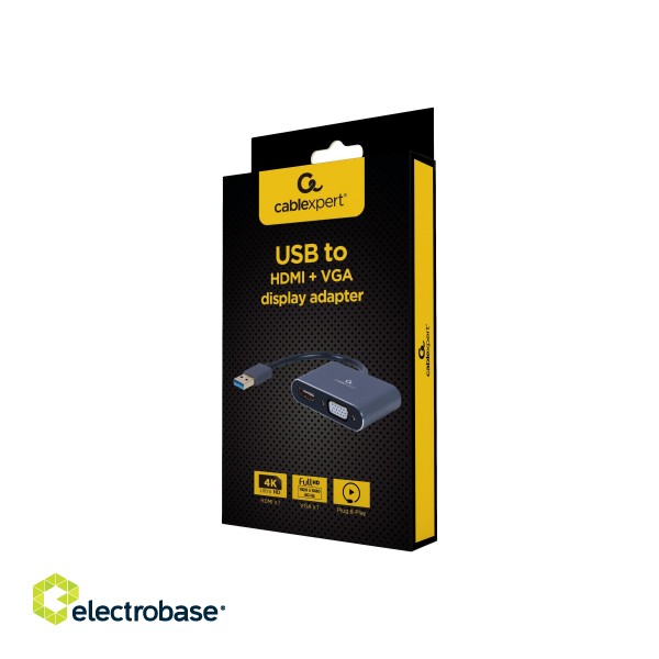 Cablexpert | USB display adapter | A-USB3-HDMIVGA-01 | USB 3.0 Type-A | 0.15 m image 5