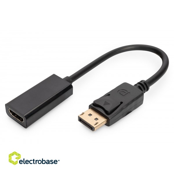 Digitus | DisplayPort adapter cable DP to HDMI | DP | HDMI type A Female image 1