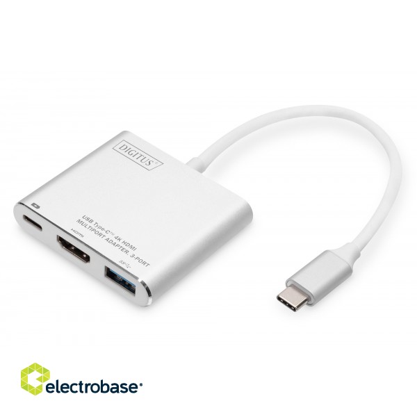 Digitus | USB Type-C HDMI Multiport Adapter | DA-70838-1 | USB Type-C | 0.20 m paveikslėlis 1