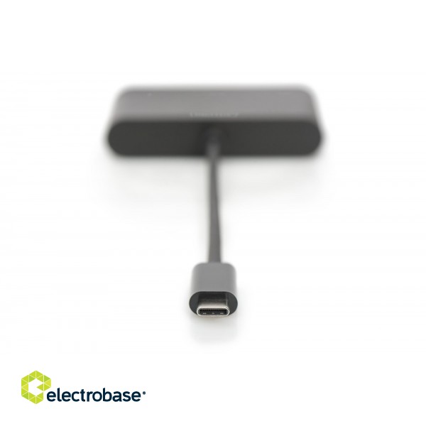 Digitus | USB Type-C HDMI Multiport Adapter | DA-70855 | Black | USB Type-C | 0.15 m paveikslėlis 3