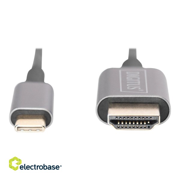 Digitus | USB Type-C to HDMI Adapter | DA-70821 | Black | USB Type-C | 1.8 m фото 6