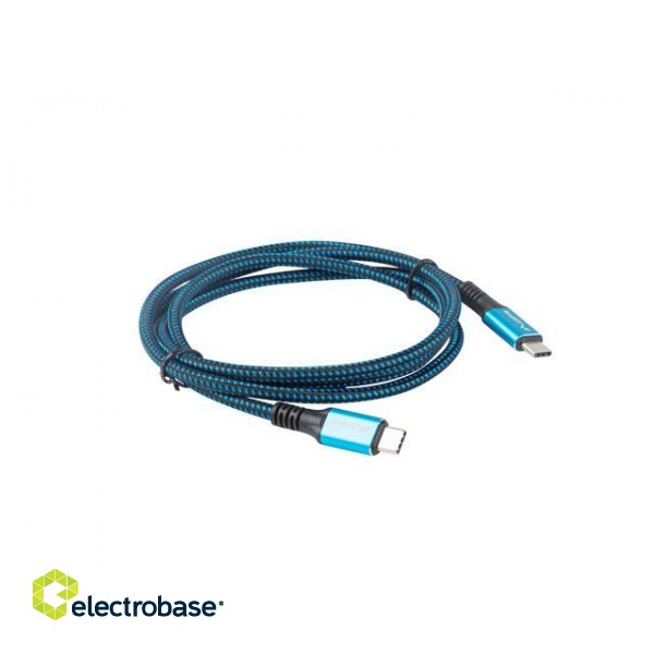 Lanberg | USB-C to USB-C Cable | Black/Blue | 1.2 m image 6