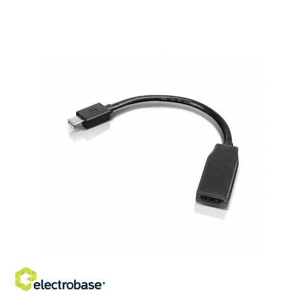 Lenovo | Black | Mini DisplayPort | HDMI | mini-DisplayPort to HDMI | 0.2 m image 1