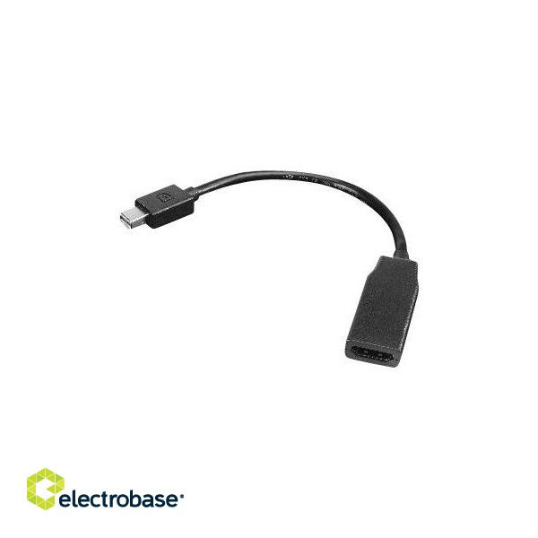Lenovo | mini-DisplayPort to HDMI | Black | Mini DisplayPort | HDMI | 0.2 m image 2
