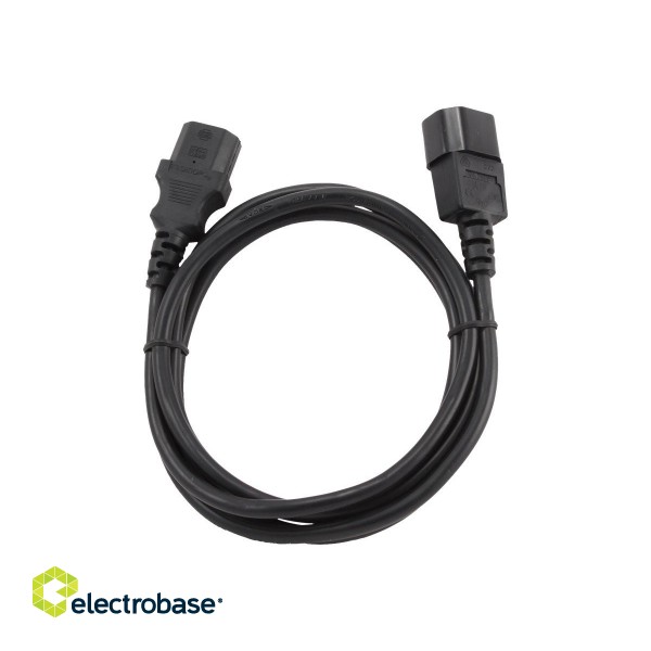 Cablexpert | PC-189-VDE power extension cable 1.8 meter | Black C14 coupler | C14 coupler фото 4