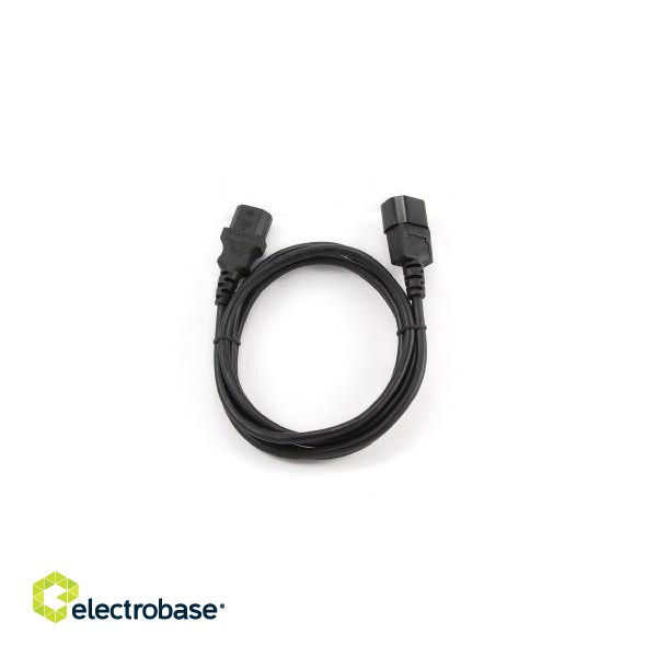 Cablexpert | PC-189-VDE power extension cable 1.8 meter | Black C14 coupler | C14 coupler фото 5