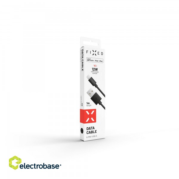 Fixed | Data And Charging Cable With USB/lightning Connectors | Black фото 3