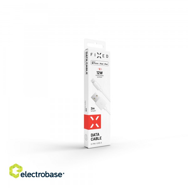 Fixed | Data And Charging Cable With USB/lightning Connectors | White фото 3