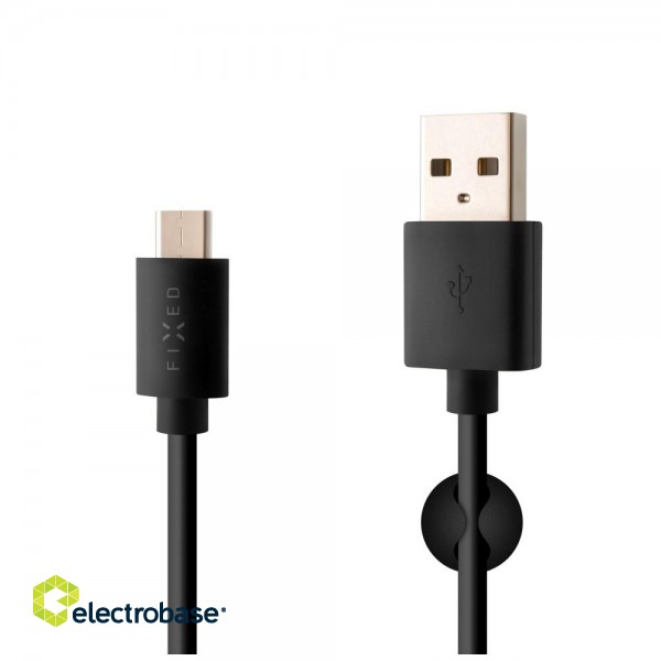 Fixed | Cable USB/USB-C | Black paveikslėlis 1
