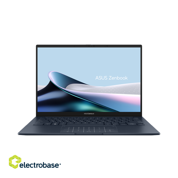 Asus | Zenbook 14 OLED UX3405MA-PP069W | Ponder Blue | 14.0 " | OLED | 3K | 2880 x 1800 pixels | Glossy | Intel Core U7 | 155H | 16 GB | LPDDR5X on board | SSD 1000 GB | Intel Arc Graphics | Windows 11 Home | 802.11ax | Bluetooth version 5. image 1