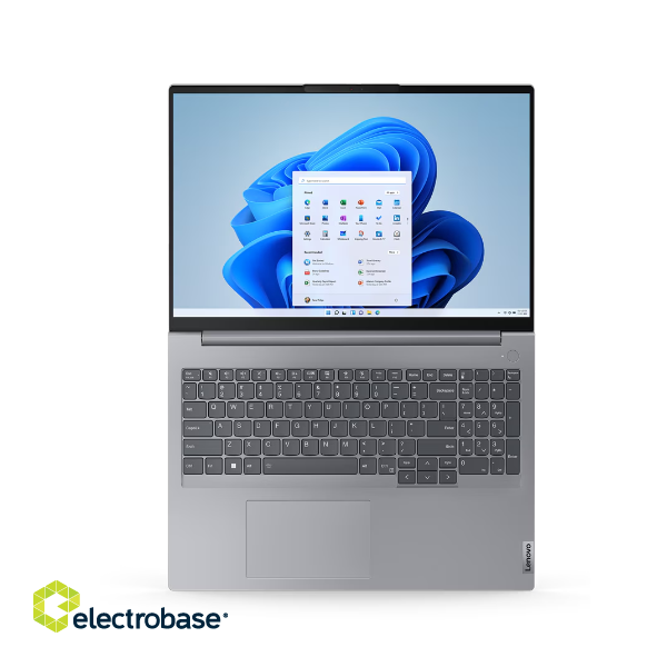 Lenovo | ThinkBook 16 GEN 6 | Arctic Grey | 16 " | IPS | WUXGA | 1920 x 1200 pixels | Anti-glare | AMD Ryzen 5 | 7530U | 16 GB | SO-DIMM DDR4 | SSD 512 GB | AMD Radeon Graphics | Windows 11 Pro | 802.11ax | Bluetooth version 5.3 | Keyboard  paveikslėlis 8