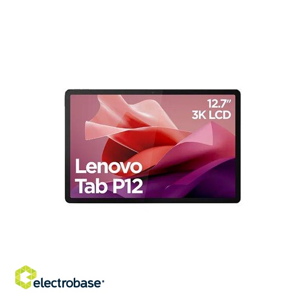 Lenovo Tab | P12 TB370FU | 12.7 " | Storm Grey | 2944 x 1840 pixels | MediaTek Dimensity 7050 | 8 GB | Soldered LPDDR4x | 256 GB | Wi-Fi | Front camera | 13 MP | Rear camera | 8 MP | Bluetooth | 5.1 | Android | 13 | Warranty 24 month(s) paveikslėlis 1