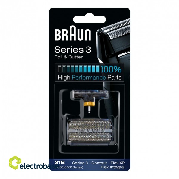 Braun | 31B | Foil and Cutter replacement pack | Black image 5