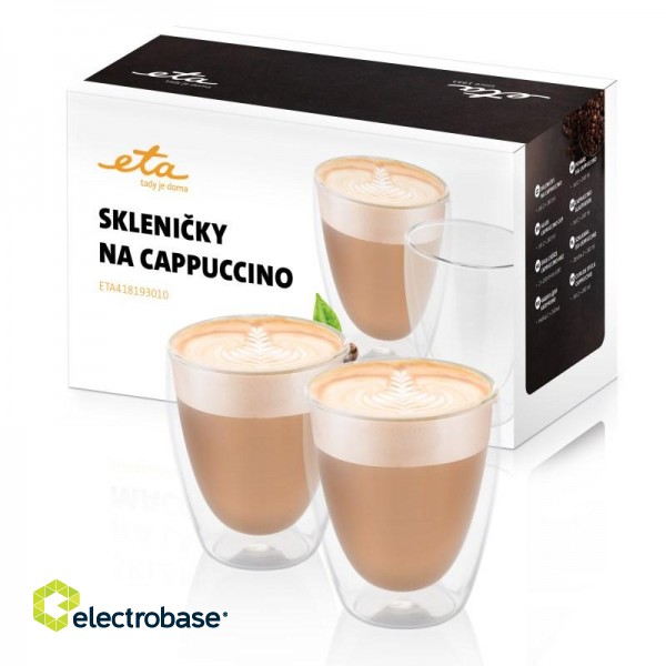 ETA | Cappuccino cups | ETA418193010 | For cappuccino coffee | 2 pc(s) | Dishwasher proof | Glass image 1