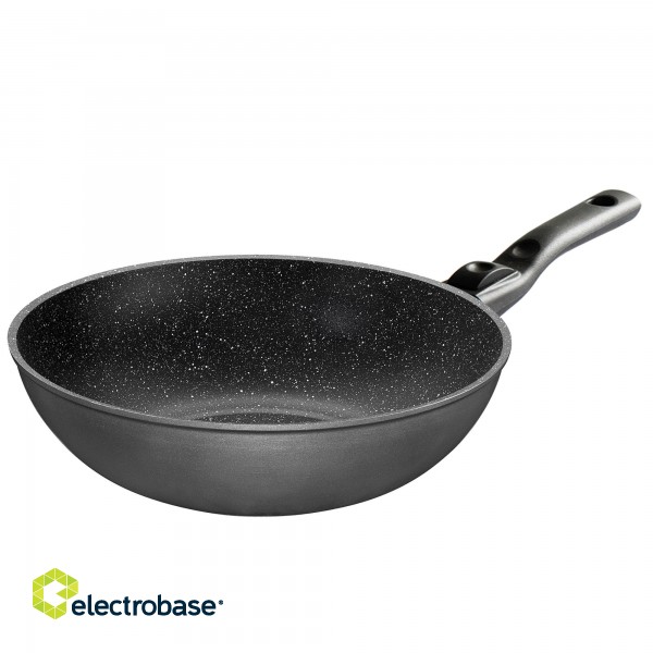 Stoneline | Pan | 19569 | Wok | Diameter 30 cm | Suitable for induction hob | Removable handle | Anthracite фото 1
