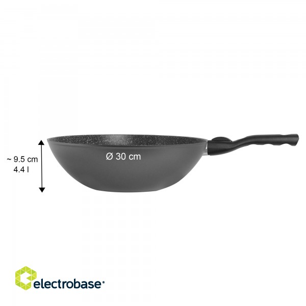 Stoneline | 19569 | Pan | Wok | Diameter 30 cm | Suitable for induction hob | Removable handle | Anthracite image 2