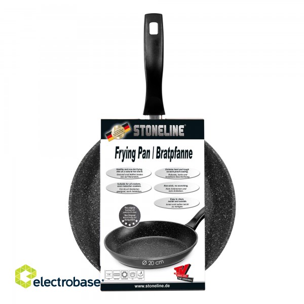 Stoneline | Pan | 6840 | Frying | Diameter 20 cm | Suitable for induction hob | Fixed handle | Anthracite image 4