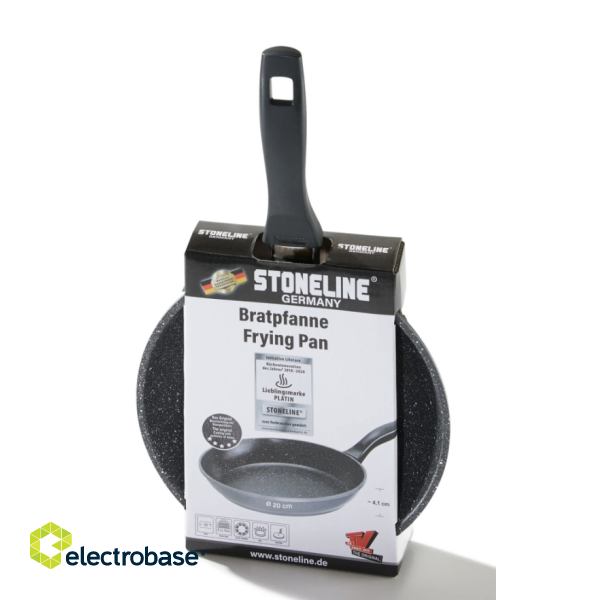 Stoneline | Pan | 6841 | Frying | Diameter 24 cm | Suitable for induction hob | Fixed handle | Anthracite фото 4