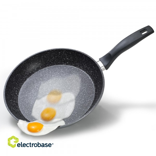 Stoneline | 6937 | Pan Set of 2 | Frying | Diameter 24/28 cm | Suitable for induction hob | Fixed handle | Anthracite image 3