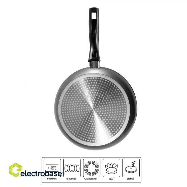 Stoneline | 10640 | Pan Set of 2 | Frying | Diameter 20/26 cm | Suitable for induction hob | Fixed handle | Anthracite image 3