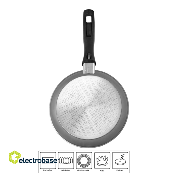 Stoneline | Pan set of 3 | 6882 | Frying | Diameter 16/20/24 cm | Suitable for induction hob | Fixed handle | Grey image 2