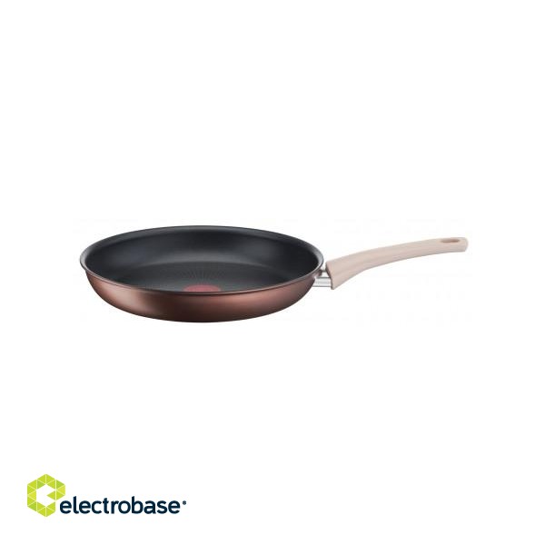 TEFAL | G2540553 Eco-Respect | Frying Pan | Frying | Diameter 26 cm | Suitable for induction hob | Fixed handle | Copper image 2