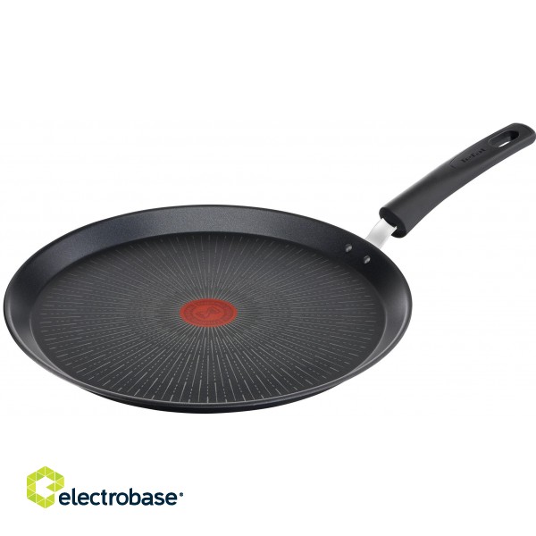TEFAL | G2553872 Unlimited | Pancake Pan | Pancake | Diameter 25 cm | Suitable for induction hob | Fixed handle | Black image 1