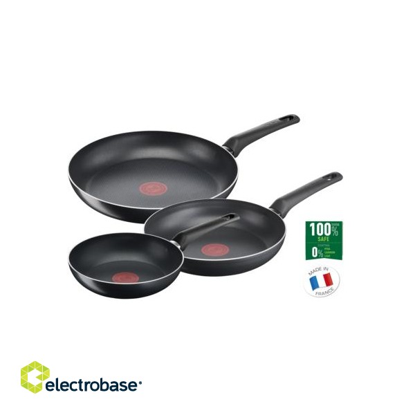 TEFAL | Simple Cook Set of 3 | B5569153 | Frying | Diameter 20 / 24 / 28 cm | Not suitable for induction hob | Fixed handle фото 1
