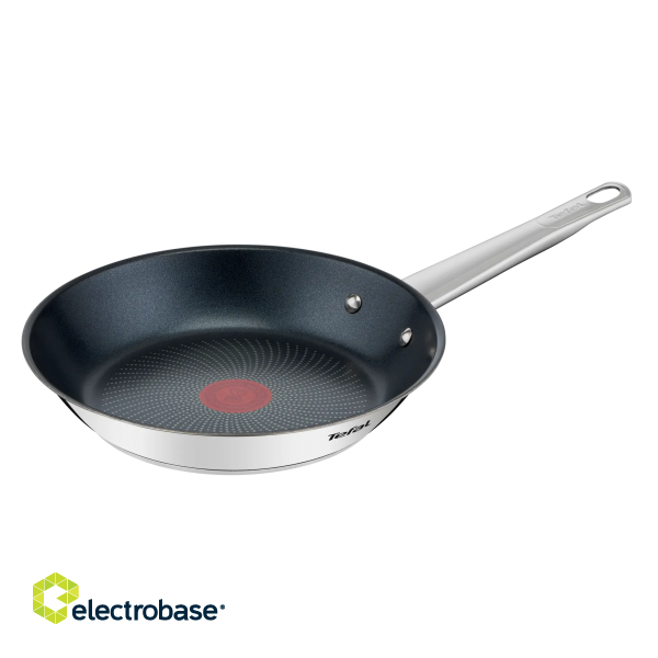 TEFAL Cook Eat Pan | B9220404 | Frying | Diameter 24 cm | Suitable for induction hob | Fixed handle | Stainless Steel image 1