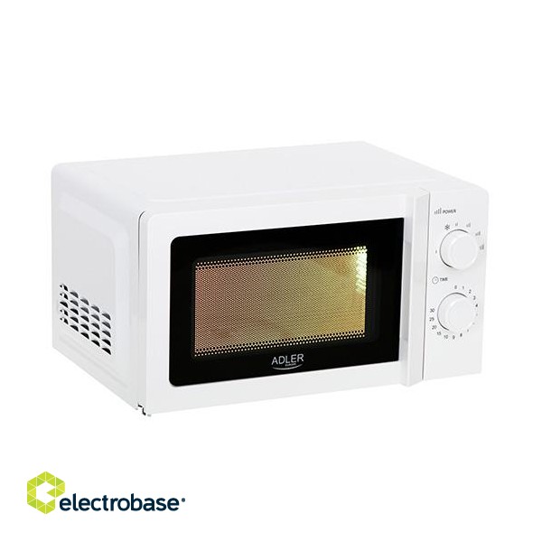 Adler | Microwave Oven | AD 6205 | Free standing | 700 W | White image 1