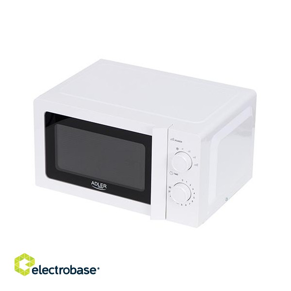 Adler | Microwave Oven | AD 6205 | Free standing | 700 W | White image 3
