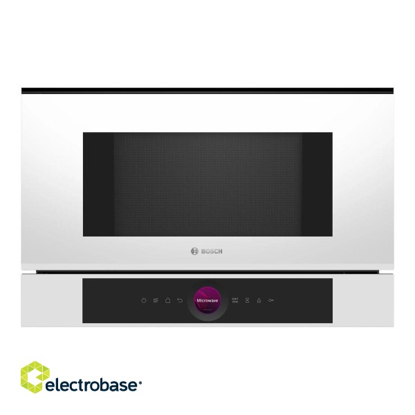 Bosch | Microwave Oven | BFL7221W1 | Built-in | 21 L | 900 W | White фото 1