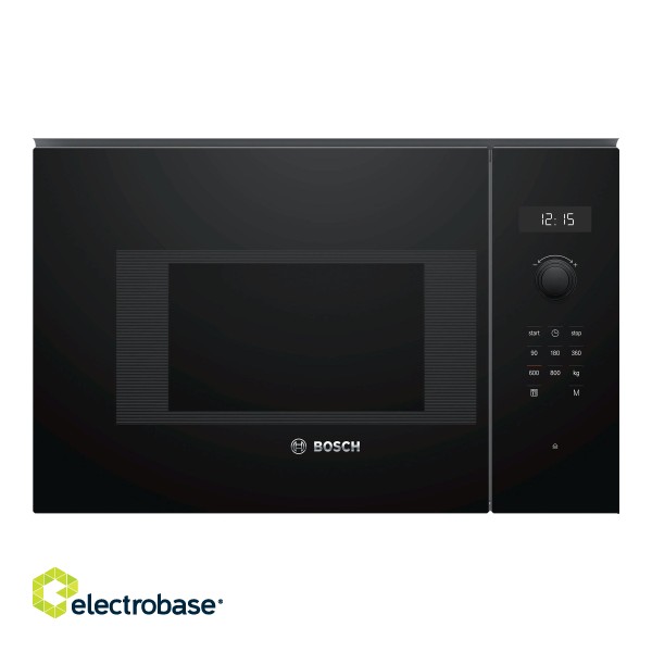Bosch | Microwave Oven | BFL524MB0 | Built-in | 20 L | 800 W | Black фото 2