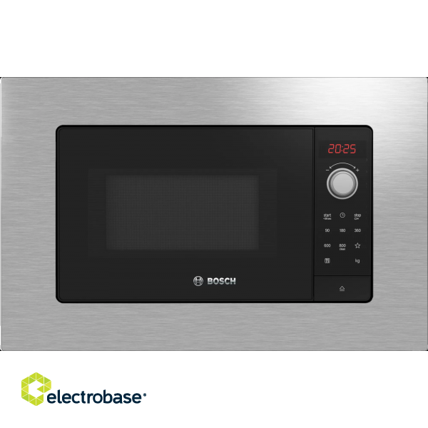 Bosch | Microwave Oven | BFL623MS3 | Built-in | 20 L | 800 W | Stainless steel фото 1