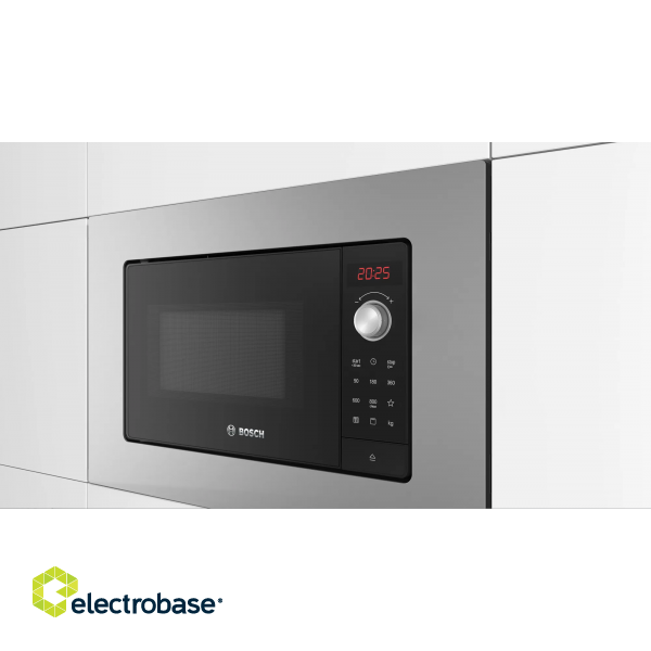 Bosch | Microwave Oven | BFL623MS3 | Built-in | 20 L | 800 W | Stainless steel paveikslėlis 3