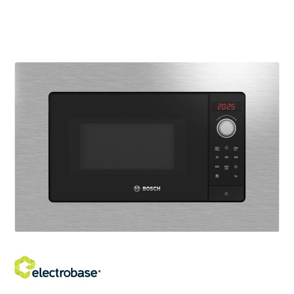 Bosch | Microwave Oven | BFL623MS3 | Built-in | 20 L | 800 W | Stainless steel paveikslėlis 2