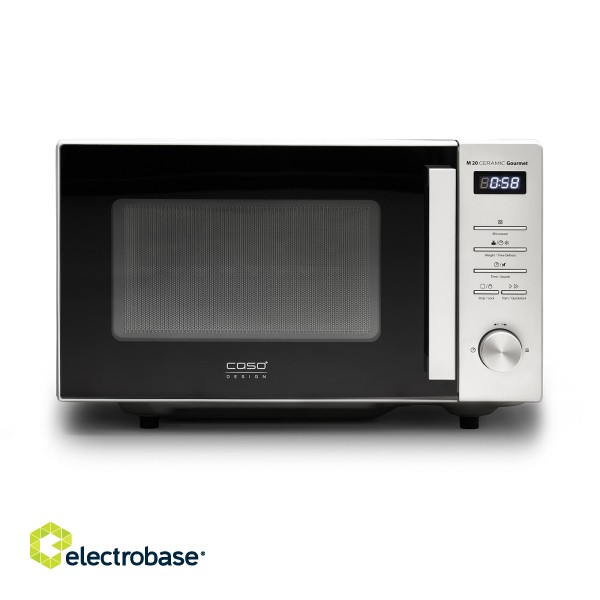 Caso | Ceramic Gourmet Microwave Oven | M 20 | Free standing | 700 W | Silver paveikslėlis 1