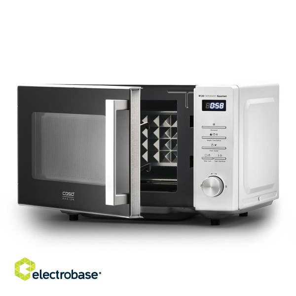 Caso | M 20 | Ceramic Gourmet Microwave Oven | Free standing | 700 W | Silver image 3