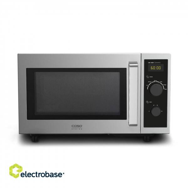 Caso Ceramic Microwave | CM 1000 | Free standing | 1000 W | Stainless Steel/Black paveikslėlis 1