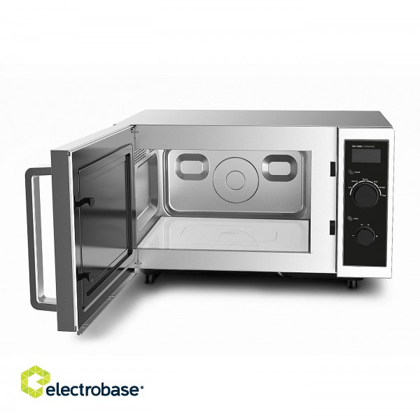 Caso Ceramic Microwave | CM 1000 | Free standing | 1000 W | Stainless Steel/Black paveikslėlis 3